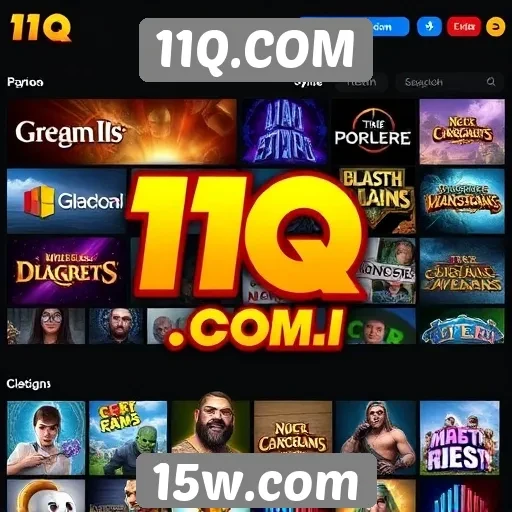 Exploração dos jogos disponíveis no 11Q.COM